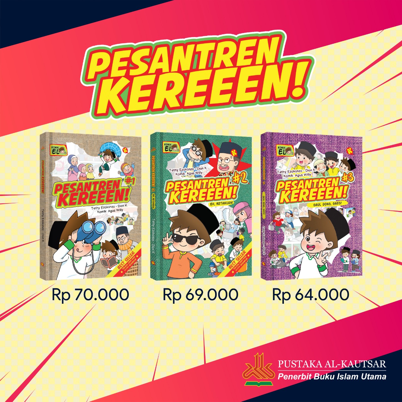 Ghazybookstore | Komik Pesantren Keren Jilid 1